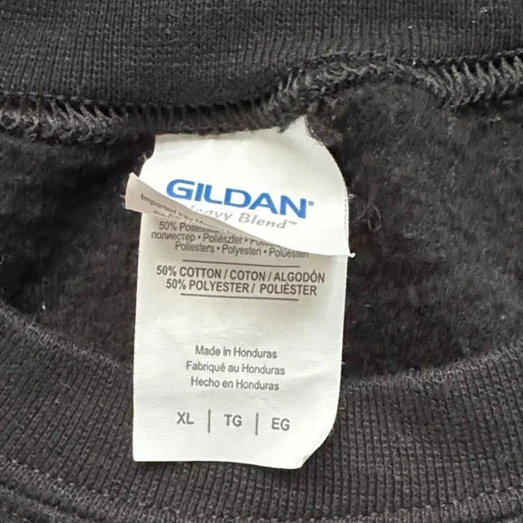 Gildan Black Merry Christmas Cat Crewneck Sweater - Picture 3 of 12